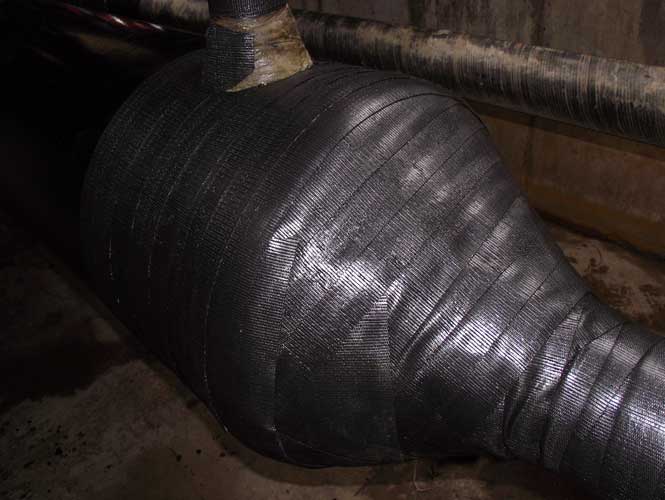 denso MB-50 pipeline wrap applied