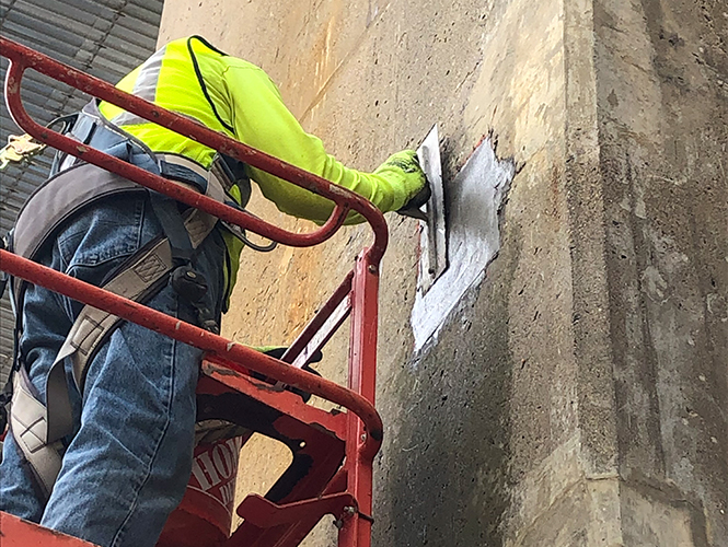 SeaShield 520 Patch repair concrete wall