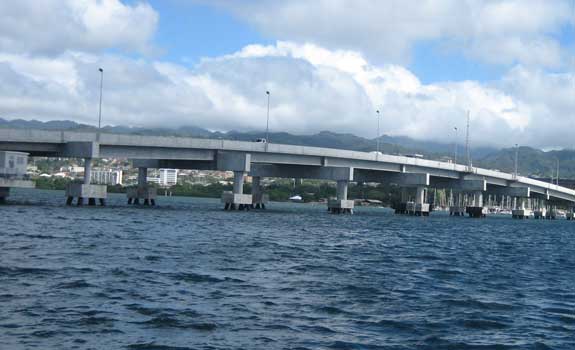 Ford Island Bridge – Concrete Pile Protection