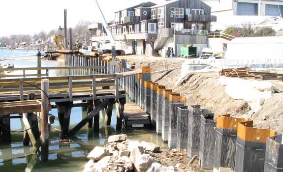 Boston Area Marina – Steel Sheet Pile Protection