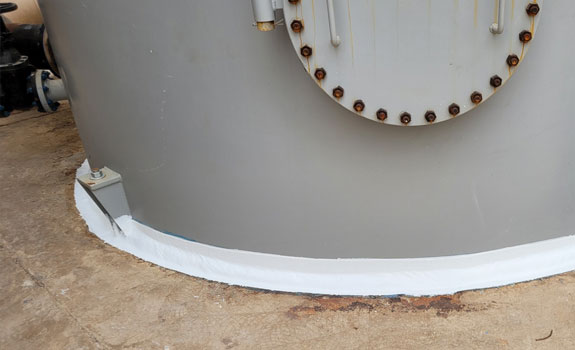 Viscotaq product systems is great to prevent corrosion at tank chimes
