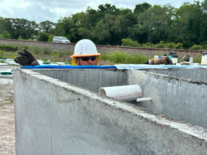 Viscotaq ViscoMastic sealing on Precast structures