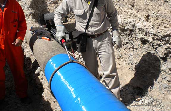 Denso ViscoWrap HT and Viscotaq PE Outerwrap used for pipeline coating repair and corrosion protection.